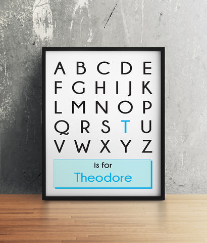 Alphabet Custom Name Print