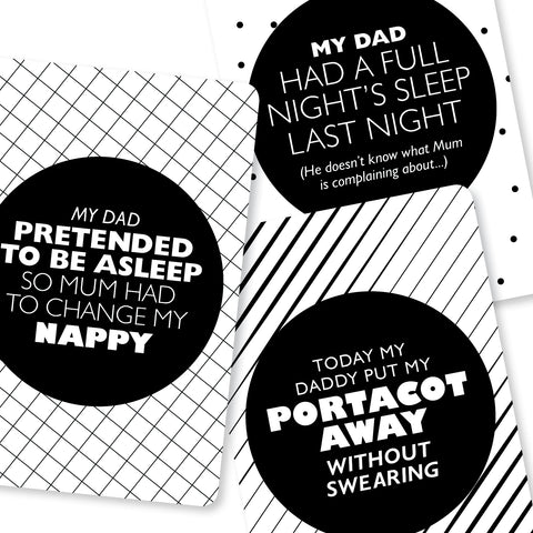 Daddy Milestone Cards