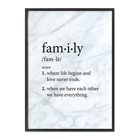 Family Definition - Marble