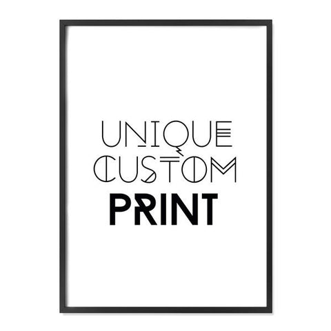 Unique Custom Canvas Print - 82cm x 52cm