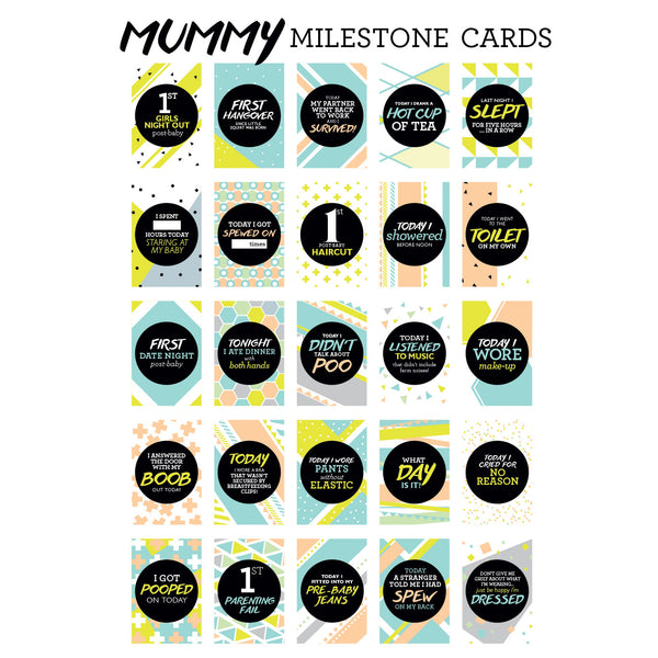 Mummy Milestone Cards
