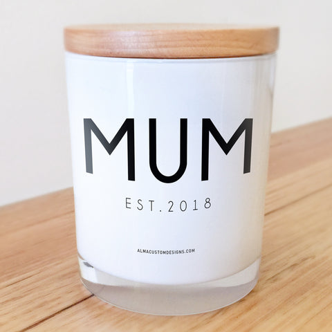 Mum est... candle