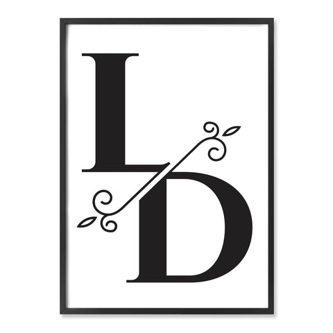 Monogram Split Print