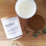 Teacher Standard Definition Candle