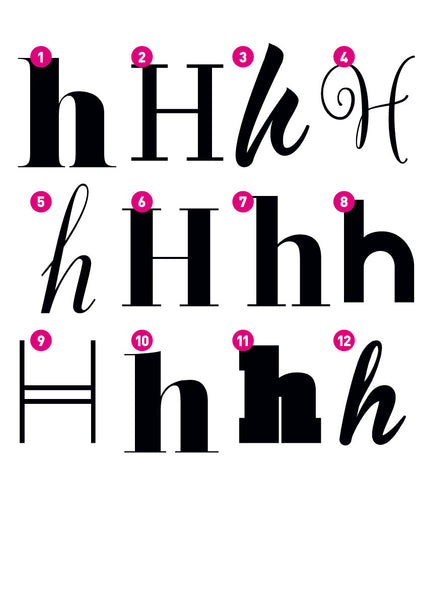 Custom Letter H