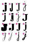 Custom Letter J