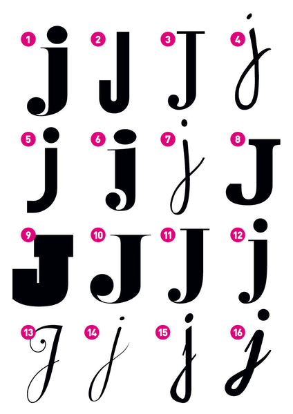 Custom Letter J