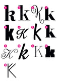 Custom Letter K