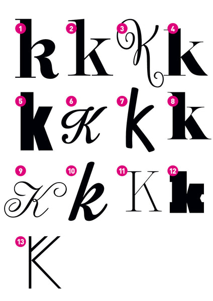 Custom Letter K
