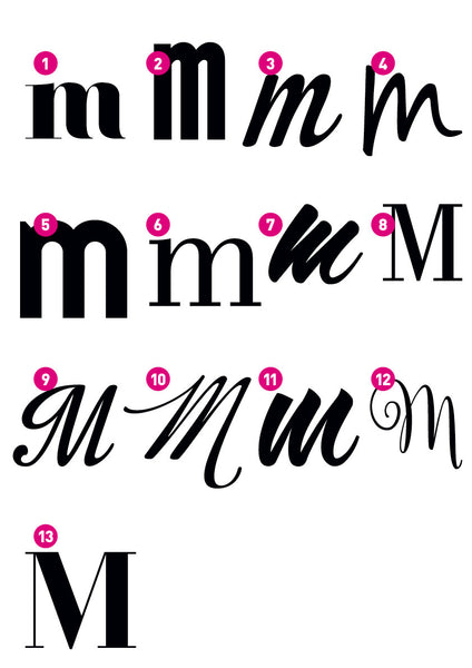Custom Letter M