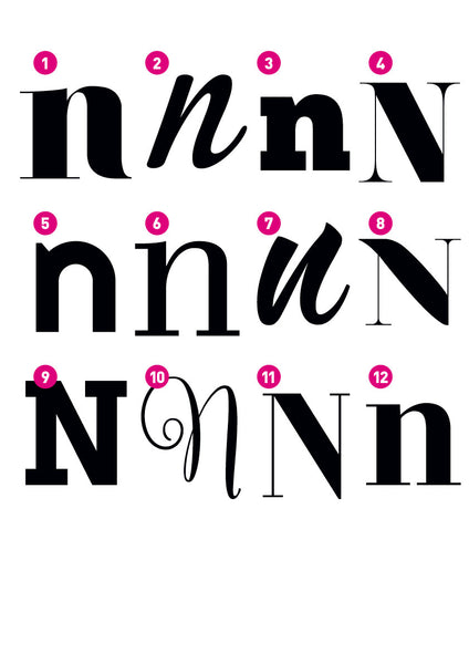 Custom Letter N