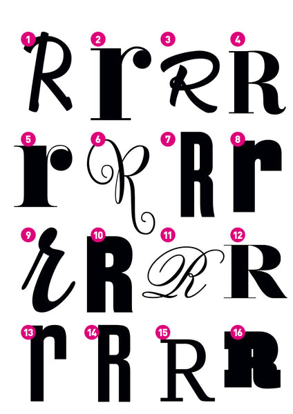 Custom Letter R