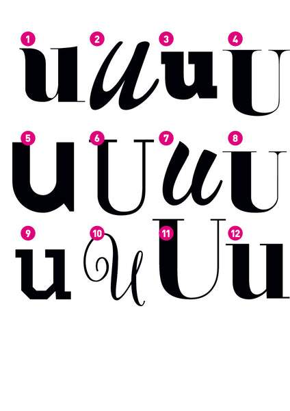 Custom Letter U