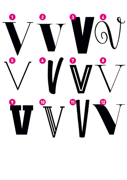 Custom Letter V