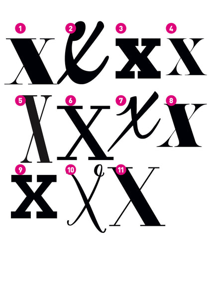 Custom Letter X
