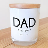 Dad Est. Year Candle (Custom)