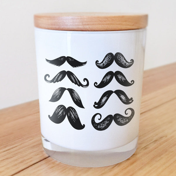 Moustache Candle