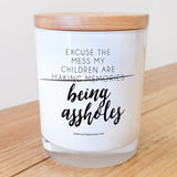My children are making memories candle