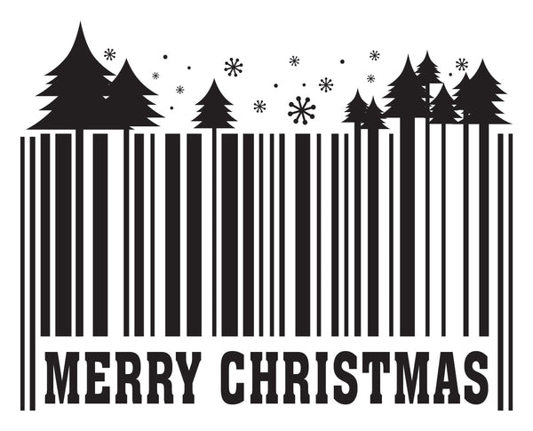 Christmas Barcode Stickers