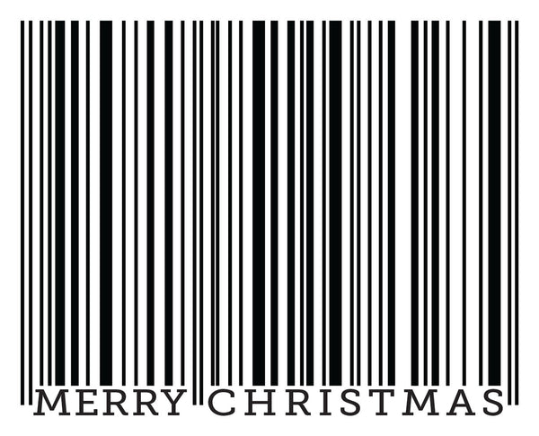 Christmas Barcode Stickers