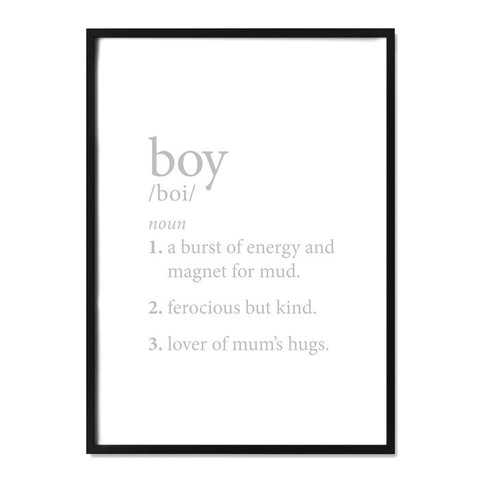Boy Definition Grey