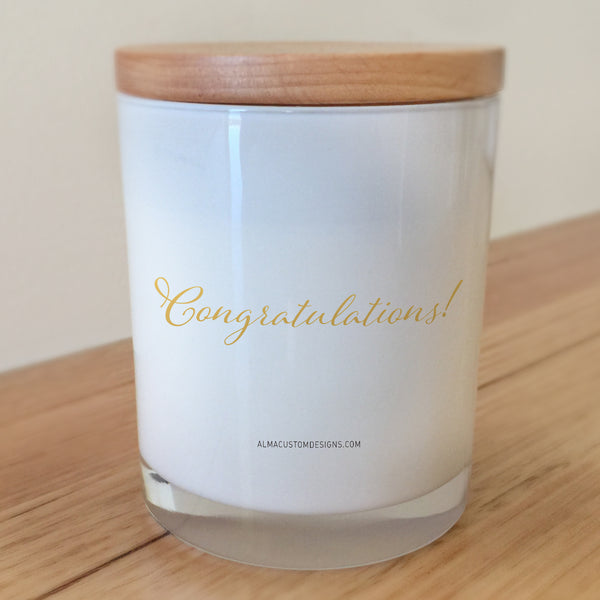 Congratulations candle