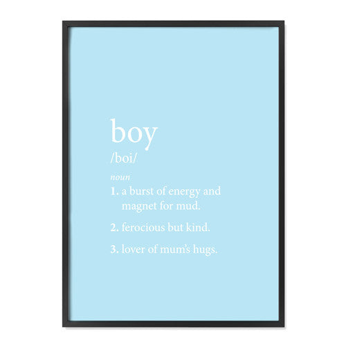 Boy Definition - Blue | Alma Custom Designs