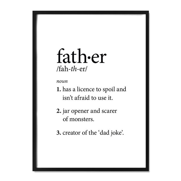 Father Definition Print