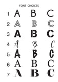 Alphabet Custom Name Print