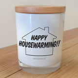 Happy Housewarming candle