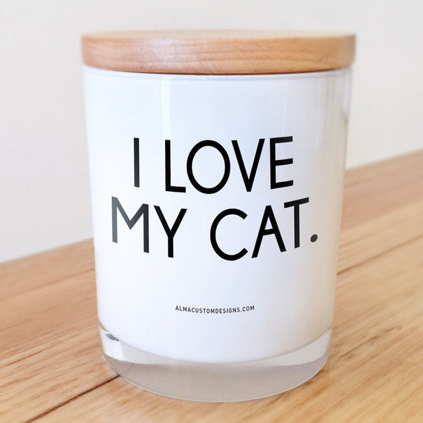 I Love my Cat Candle