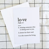 LOVE DEFINITION GIFT CARD