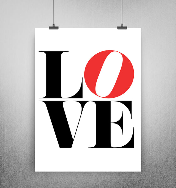 Grunge Love Print