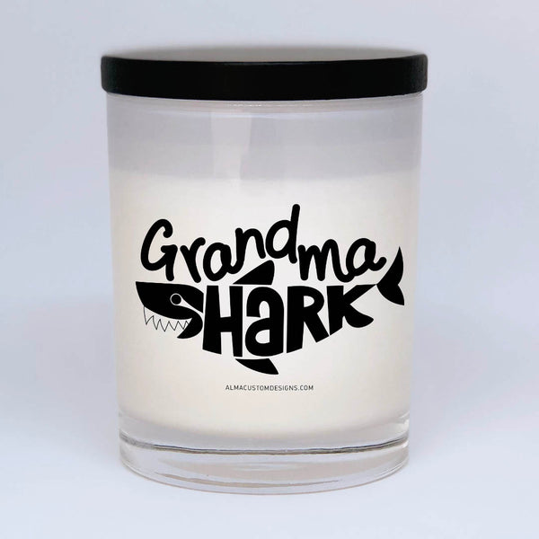 Grandma Shark Candle