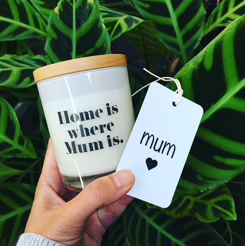 Home is where mum is Candle