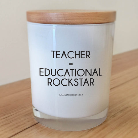 Educational Rockstar Candle