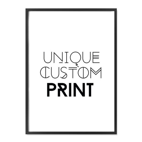Unique Custom Photo Print