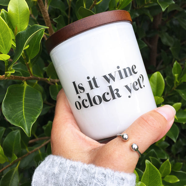 Is it wine o'clock yet? Candle