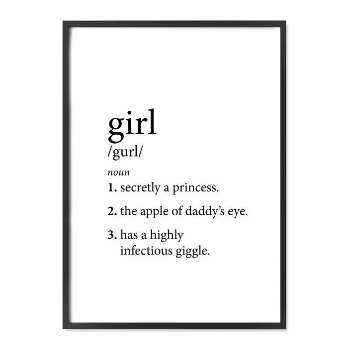 Girl Definition Black | Alma Custom Designs